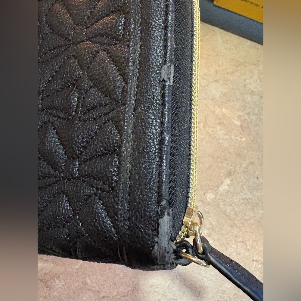 Betsey Johnson Black Quilted Clutch - Picture 5 of 10